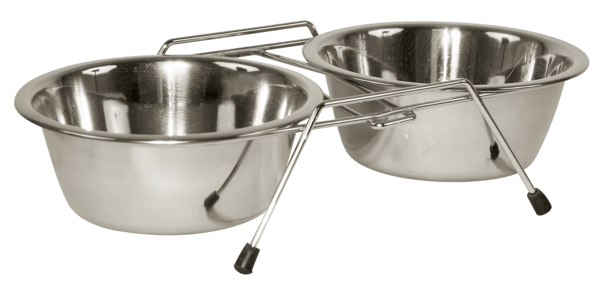 Stainless Steel Twin Feeder 2 x 450 ml