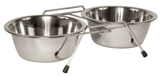 Stainless Steel Twin Feeder 2 x 450 ml