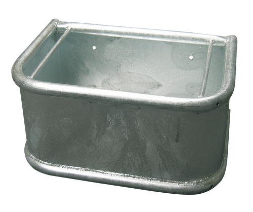 Mangeoire galvanisée renforcée 35L pour chevaux et élevage