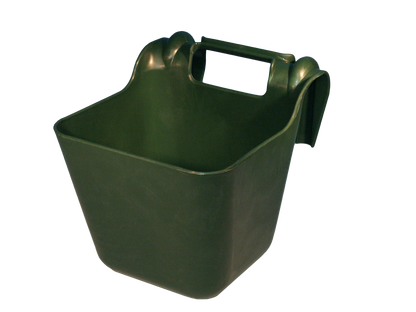 OK Plast Feed Trough with plastic hooks 14 l Green