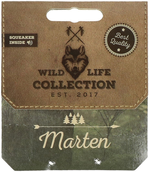 Wild Life Dog – Jouet Naturel Martre pour Chien avec Corde Dentaire