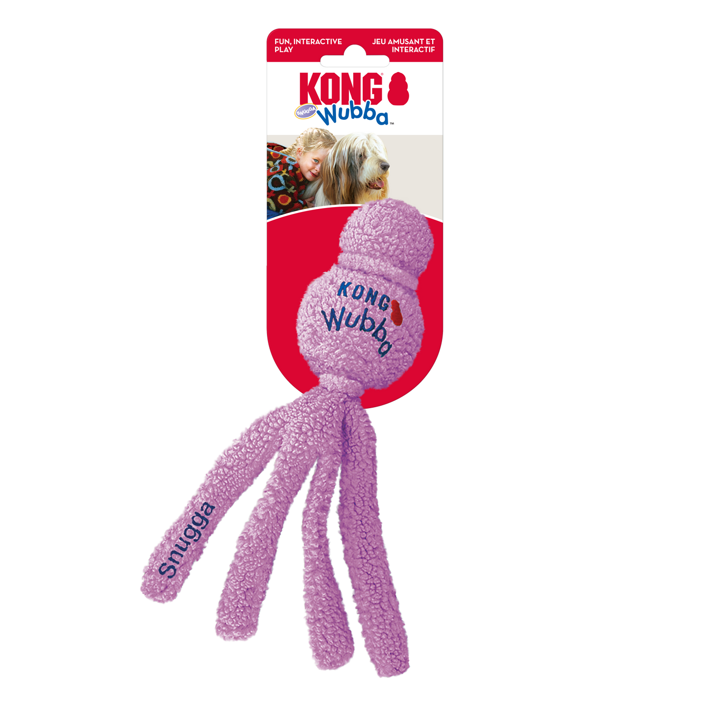 KONG Snugga Wubba - Jouet de Confort Extra Résistant KONG