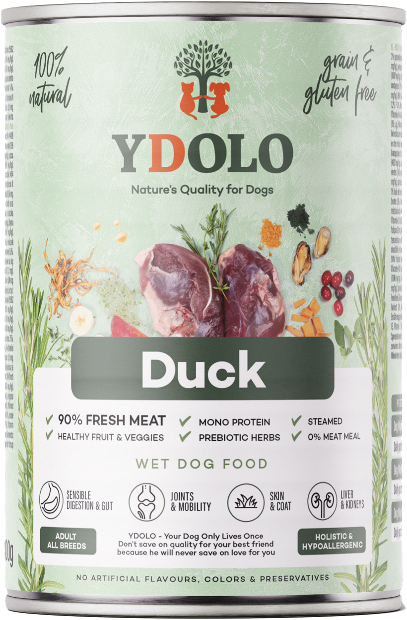 YDOLO Healthy & Pure Pâtée Canard 400 g