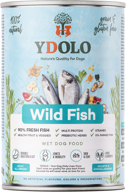 YDOLO Healthy & Pure Pâtée Poisson Sauvage 400 g