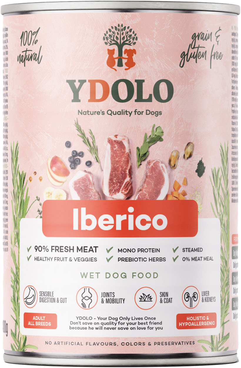 YDOLO Healthy & Pure Pâtée Iberico 400 g