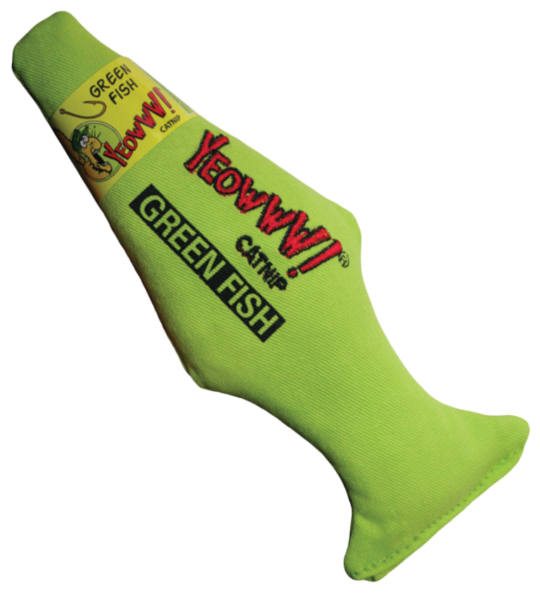 Yeowww! – Poisson vert à l'herbe à chat pour chat Yeowww!