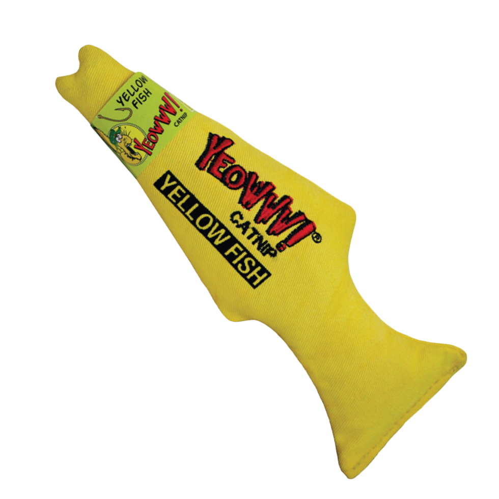 Yeowww! – Poisson jaune à l'herbe à chat pour chat Yeowww!