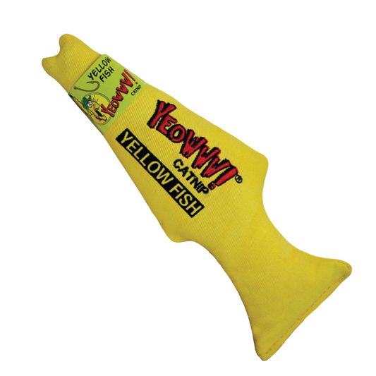 Yeowww! – Poisson jaune à l'herbe à chat pour chat Yeowww!