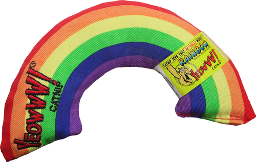 Yeowww! Jouet pour Chat à l’Herbe à Chat Bio Arc en ciel – 17,7 cm
