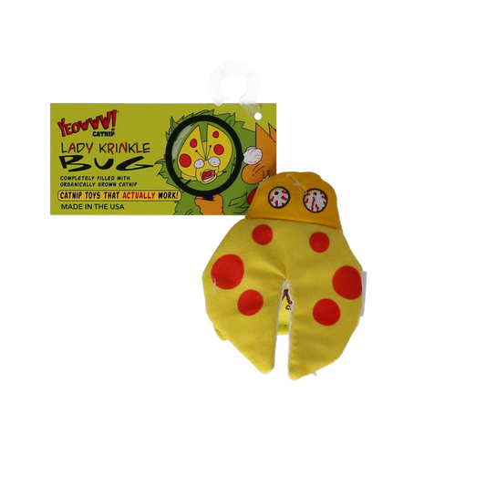 Yeowww! – Lady Krinkle Bug, coccinelle à l'herbe à chat pour chat Yeowww!