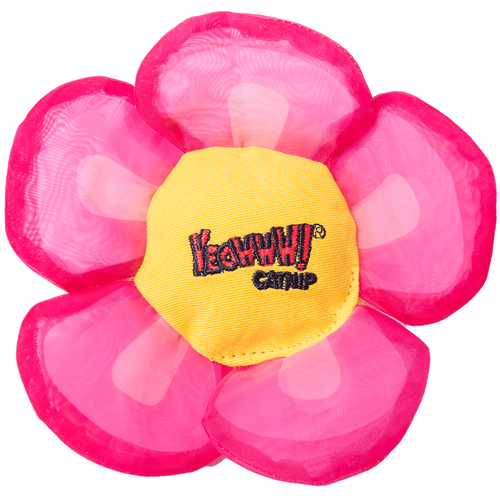 Yeowww! Flower Tops — Jouet pour chat à l’herbe à chat bio - Rose