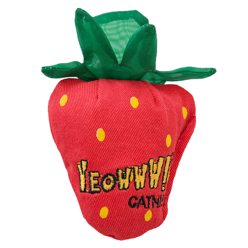 🍓 Yeowww! Fraise original — Jouet pour chat à l’herbe à chat