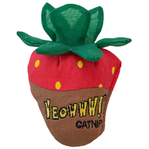 🍓 Yeowww! fraise Chocolat — Jouet pour chat à l’herbe à chat