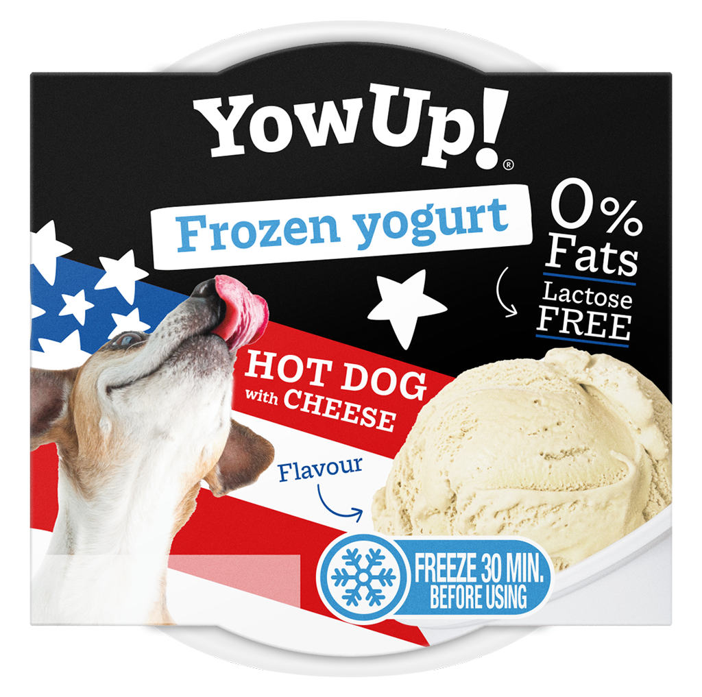 YowUp! Frozen Yoghurt Hot dog with Cheese
