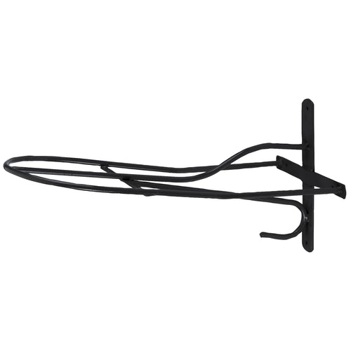 Porte-selle style anglais en métal plastifié – 54 cm