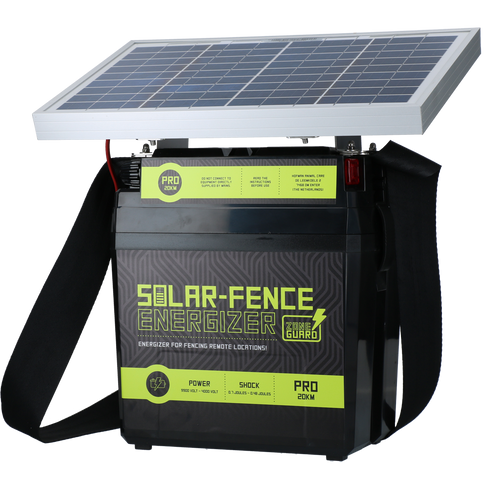 Électrificateur solaire ZoneGuard 20 km – Batterie 12 V