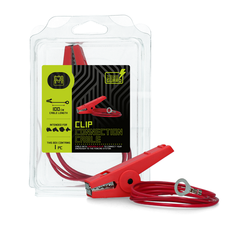 ZoneGuard Câble de raccordement de clip Crocodile 100 cm