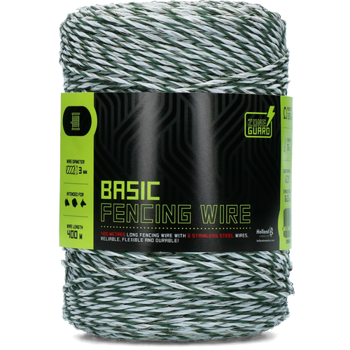 Fil de clôture électrique ZoneGuard Wire BASIC - 3 mm 400 m