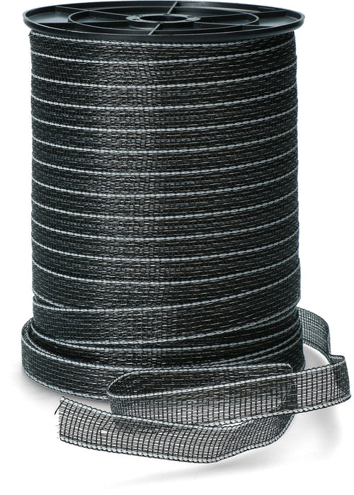 Ruban clôture électrique noir 20 mm 200 m – Chevaux et bovins