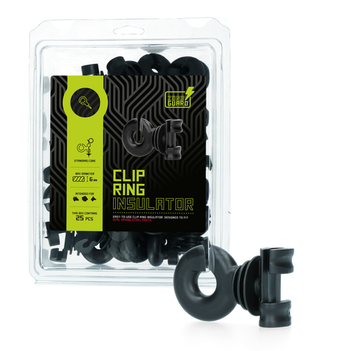 Isolateurs annulaires à clip 6 mm – Lot de 25