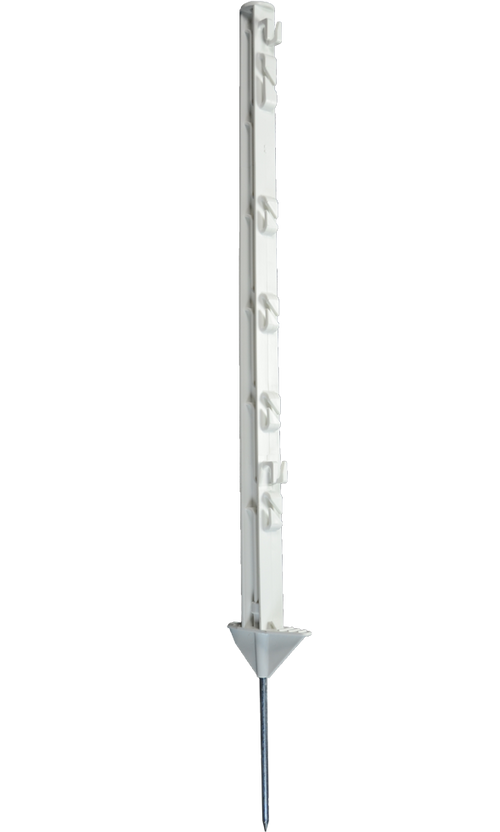 Piquet de Clôture en Plastique Haute Résistance 75 cm blanc