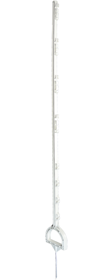 Piquet Étrier en Plastique Haute Résistance 155 cm blanc