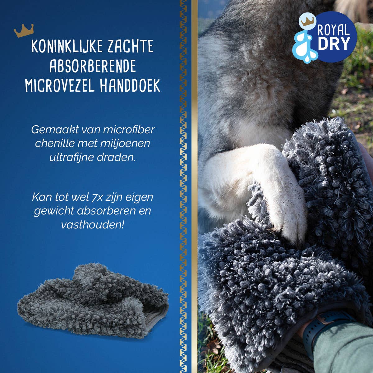 Serviette sèche royale Hofman Animal Care