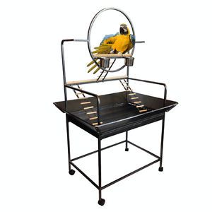 Topmast Papegaaienstandaard Rio - Antraciet - 74 x 104 x 157 cm
