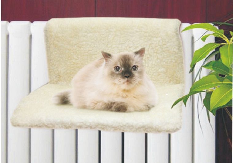 Topmast Radiator hangmat - Fleecebed  voor de kat - Beige