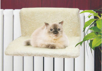 Topmast Radiator hangmat - Fleecebed  voor de kat - Beige