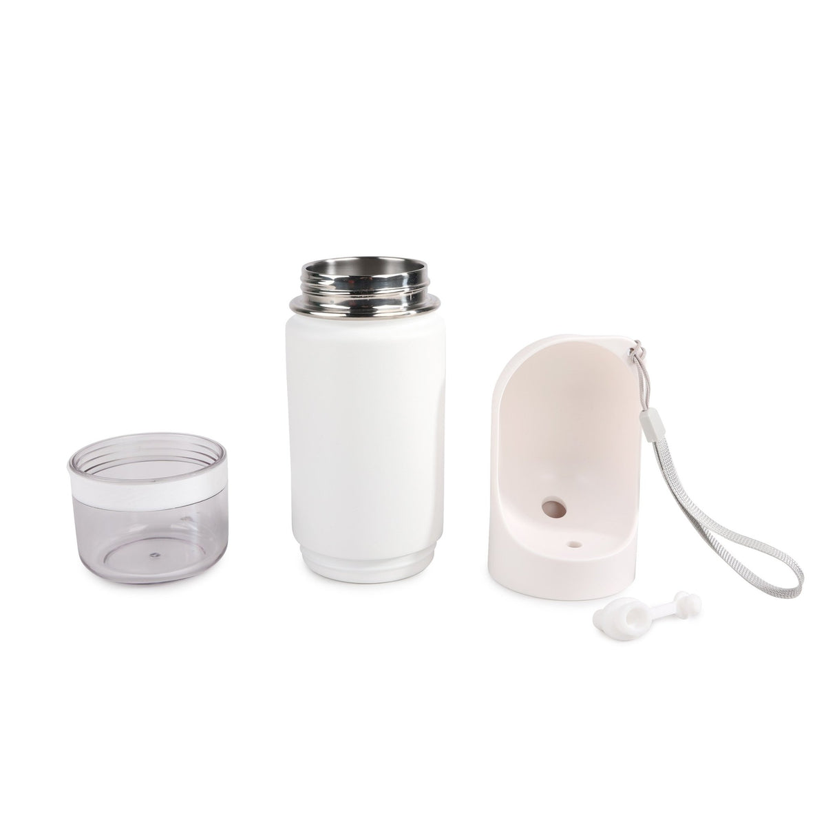 AFP – Gourde de voyage 2-en-1 en inox pour chien - Trufféo