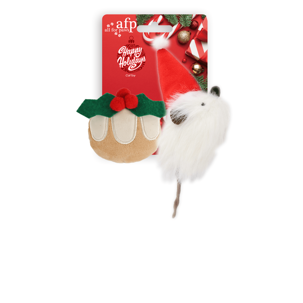 AFP Happy Holidays – Lot de 2 jouets de Noël pour chat - Trufféo