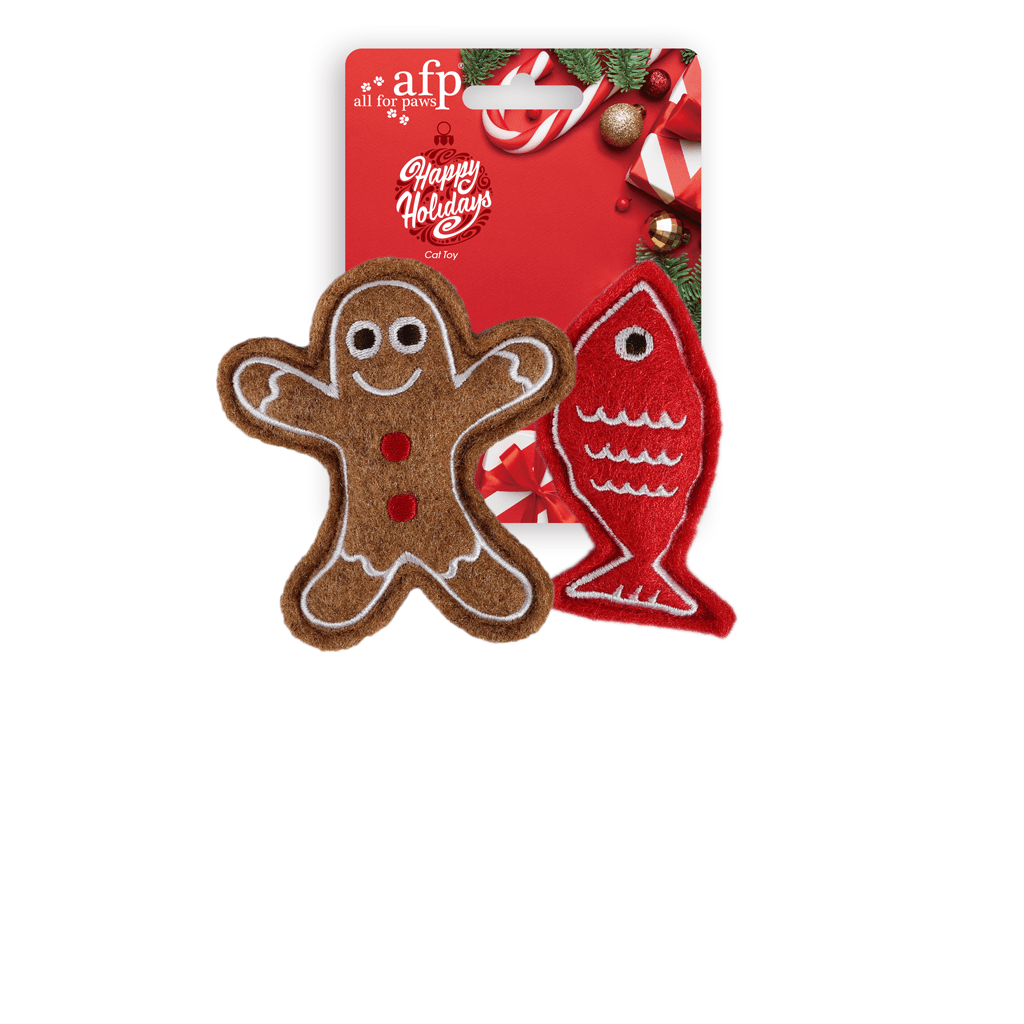 AFP Happy Holidays – Lot de 2 jouets de Noël pour chat - Trufféo