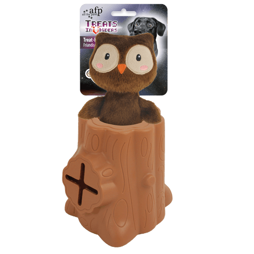 AFP Treats In 'V' Hiders – Tronc hibou (jeu de fouille) pour chien