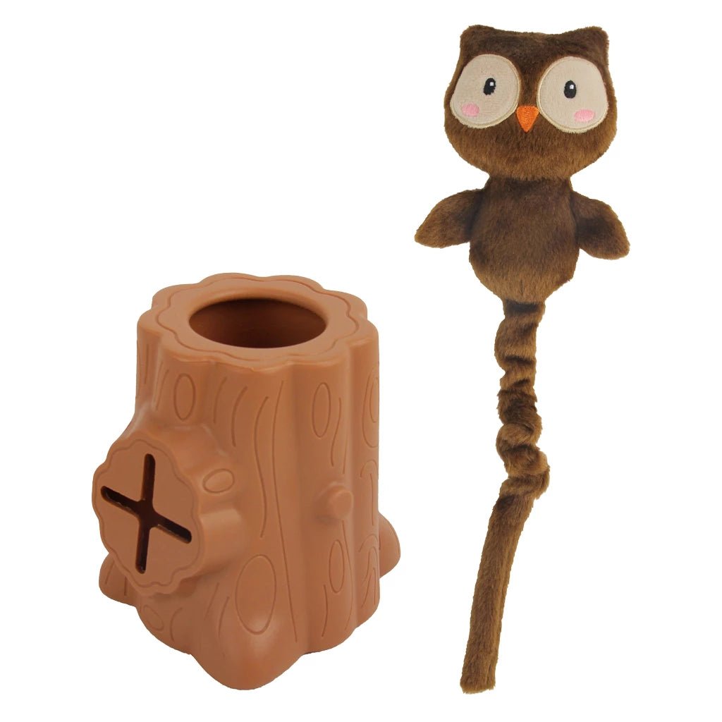 AFP Treats In 'V' Hiders – Tronc hibou (jeu de fouille) pour chien - Trufféo