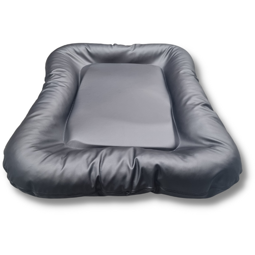 Panier pour chien Topmast tout temps en cuir Skai noir