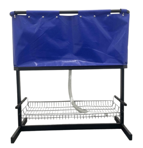 Topmast Hondenbad Stability - Kunststof - Blauw - 101 x 50 x 105 cm - Opvouwbaar - met afvoerslang