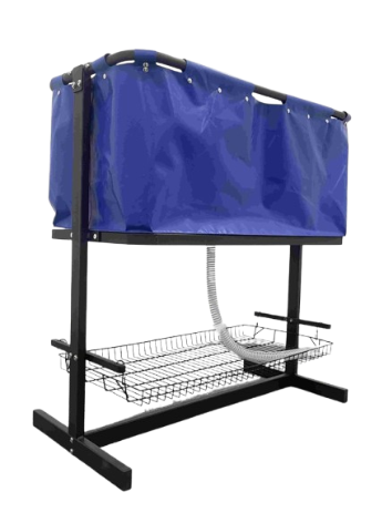 Topmast Hondenbad Stability - Kunststof - Blauw - 101 x 50 x 105 cm - Opvouwbaar - met afvoerslang