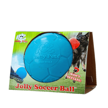 Jolly Ballon de Football 15cm Océan Bleu Hofman Animal Care