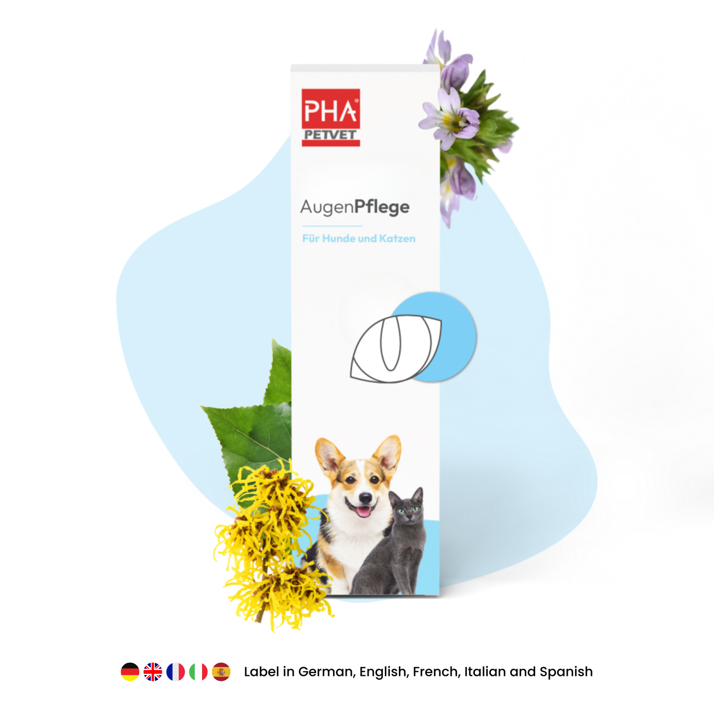 Soin oculaire PHA pour chiens et chats 20 ml Kauartikel.com GmbH