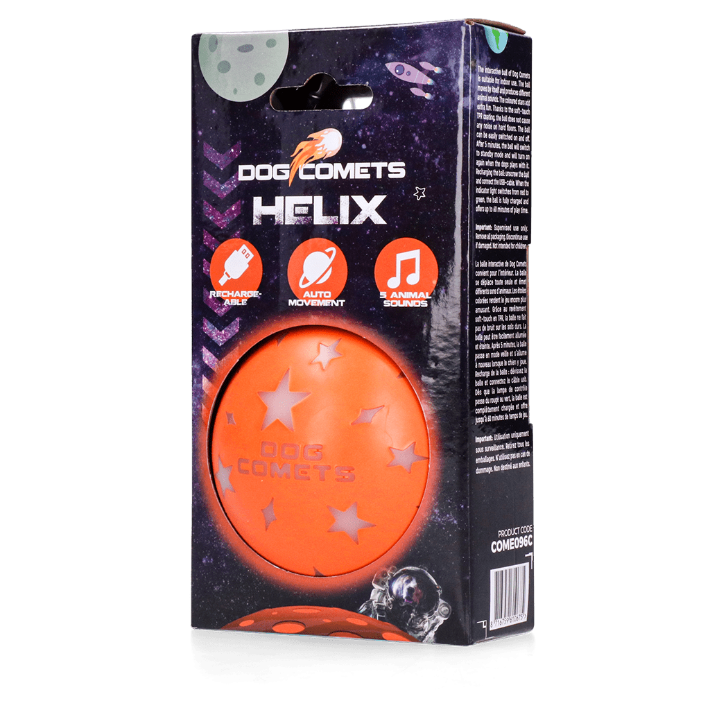 Balle interactive rechargeable Dog Comets Helix - La Meute Trufféo