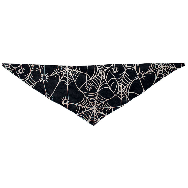 Bandana toile d’araignée fluorescent pour chien