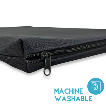 Topmast Waterproof Benchkussen - Nylon - Zwart - Diverse Maten