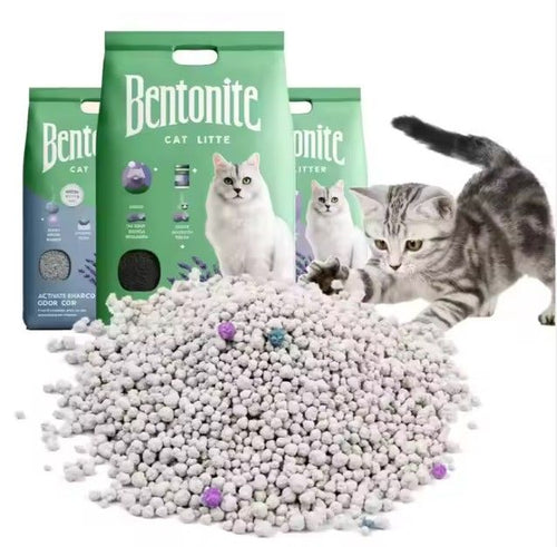 Litière Chat Bentonite Pomme 5L - Ultra Absorbante & Sans Poussière