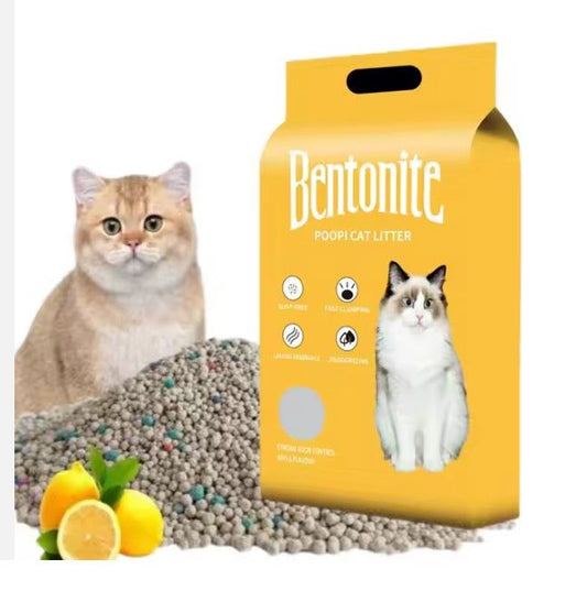Besger Pet Kattenbakvulling Bentoniet Lemon 5 liter - Super Absorberend & Stofarm