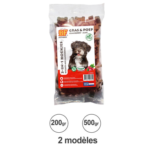 Biscuits Cranberry Biofood – Friandise digestive pour chien