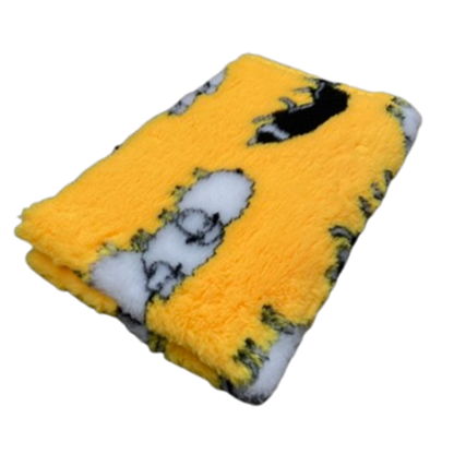 Vetbed jaune à motifs border collie Trufféo