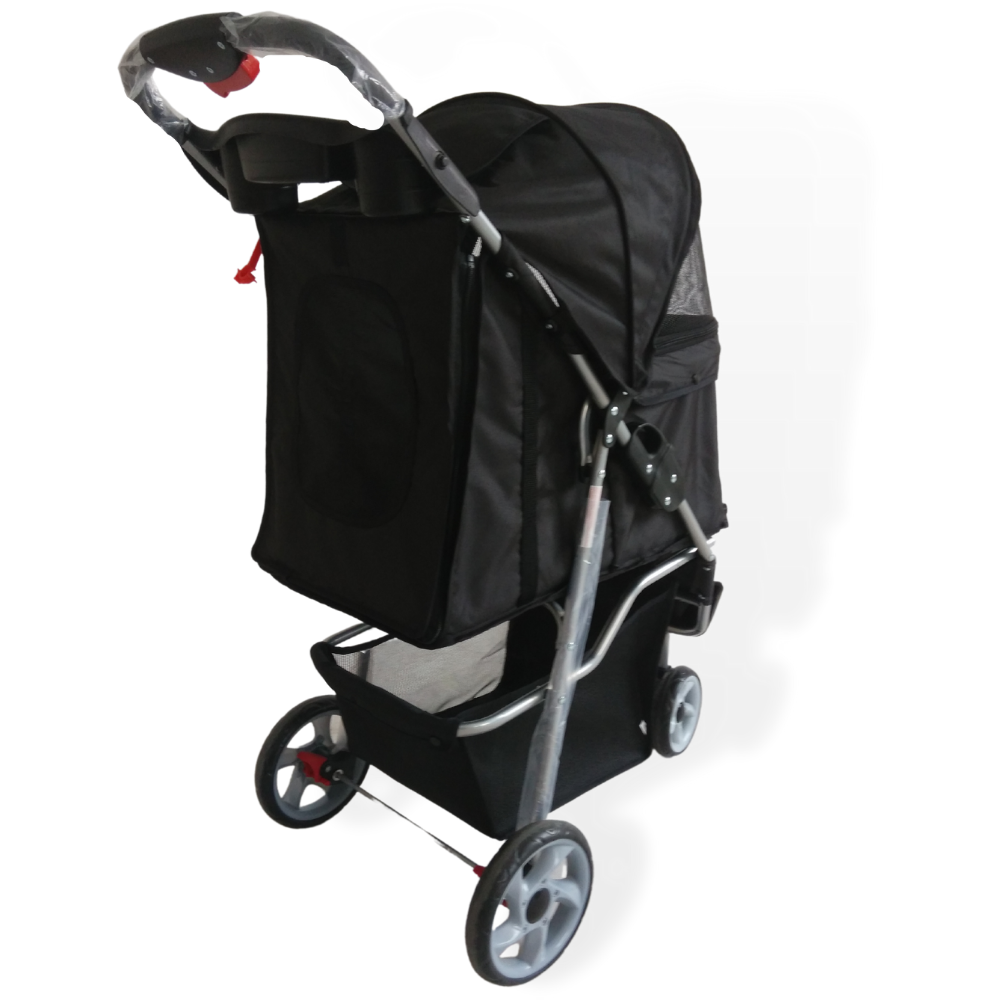 Topmast Hondenbuggy Modern - Zwart - 3 Wielen