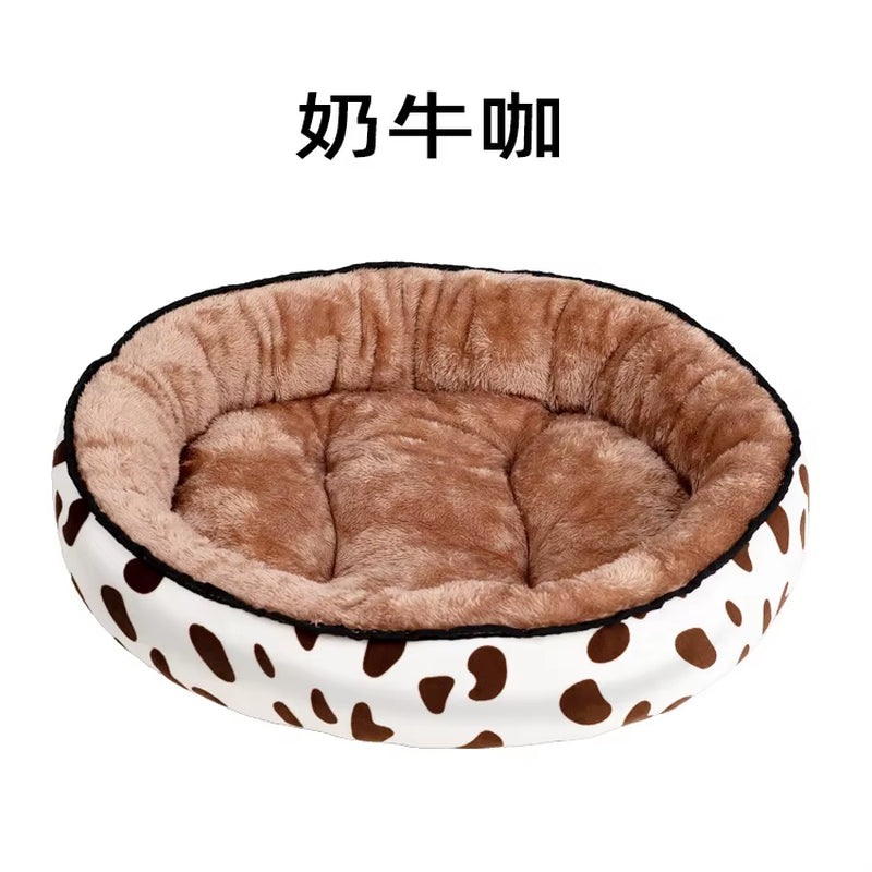 70Cm Dog Bed for Small Medium Dogs Cushion Soft Cotton Winter Basket Warm Sofa House Washable Bed Dog Accessories Pet Supplies
