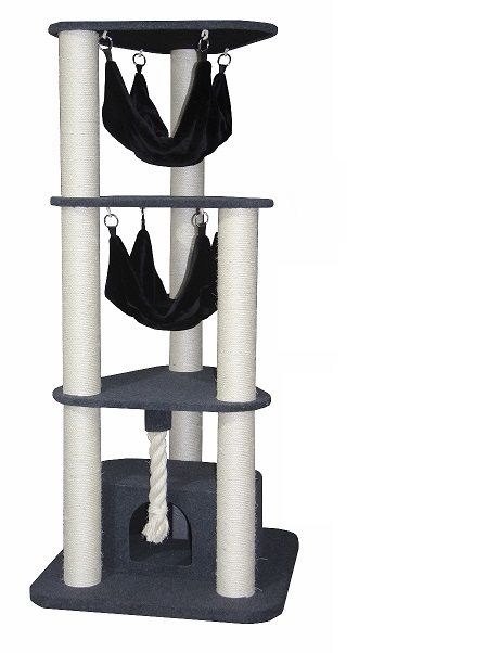 Topmast Heavy Krabpaal - Savannah Grijs 80 x 80 x 180 cm